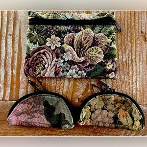 Vintage Studio Sauvageau Tapestry Pouches 3 Piece Y2K